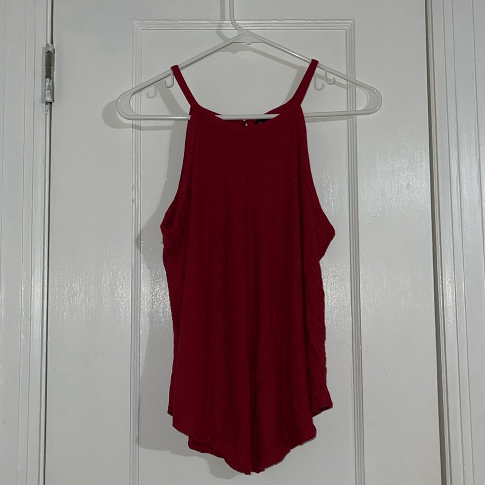 Wine red summer tank